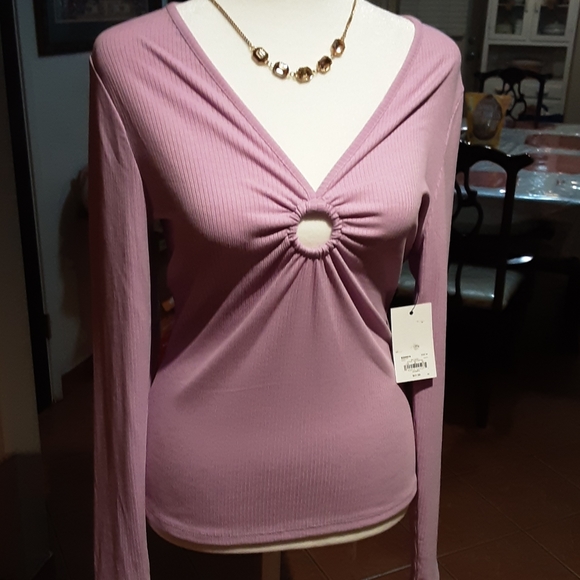 INTEMPO Purple spandex top - Picture 1 of 7